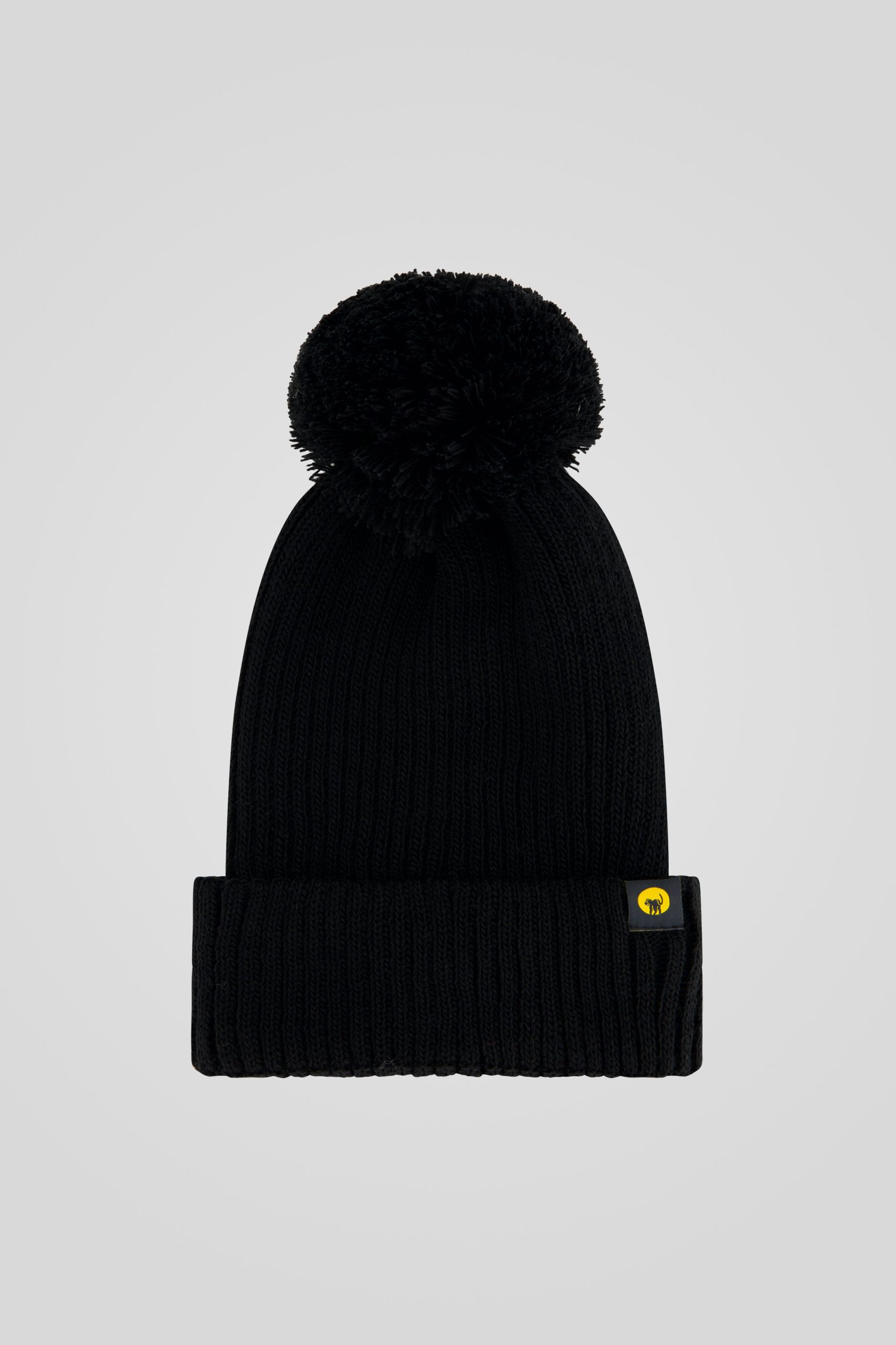 ciesse-strickm-tze-schwarz-mit-bommel-acryl image 1