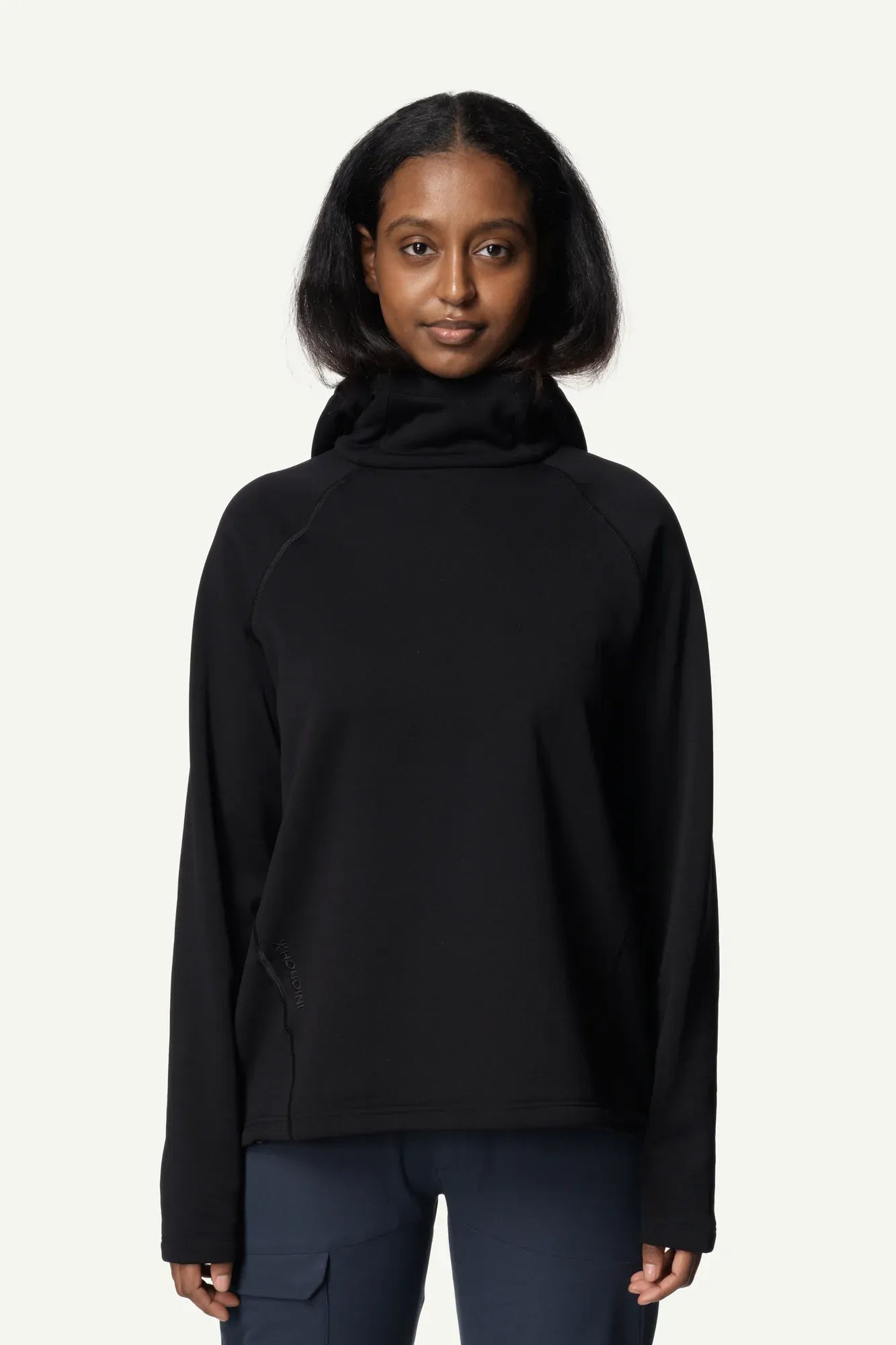 houdini-boxer-houdi-fleece-hoodie-damen-true-black image 7