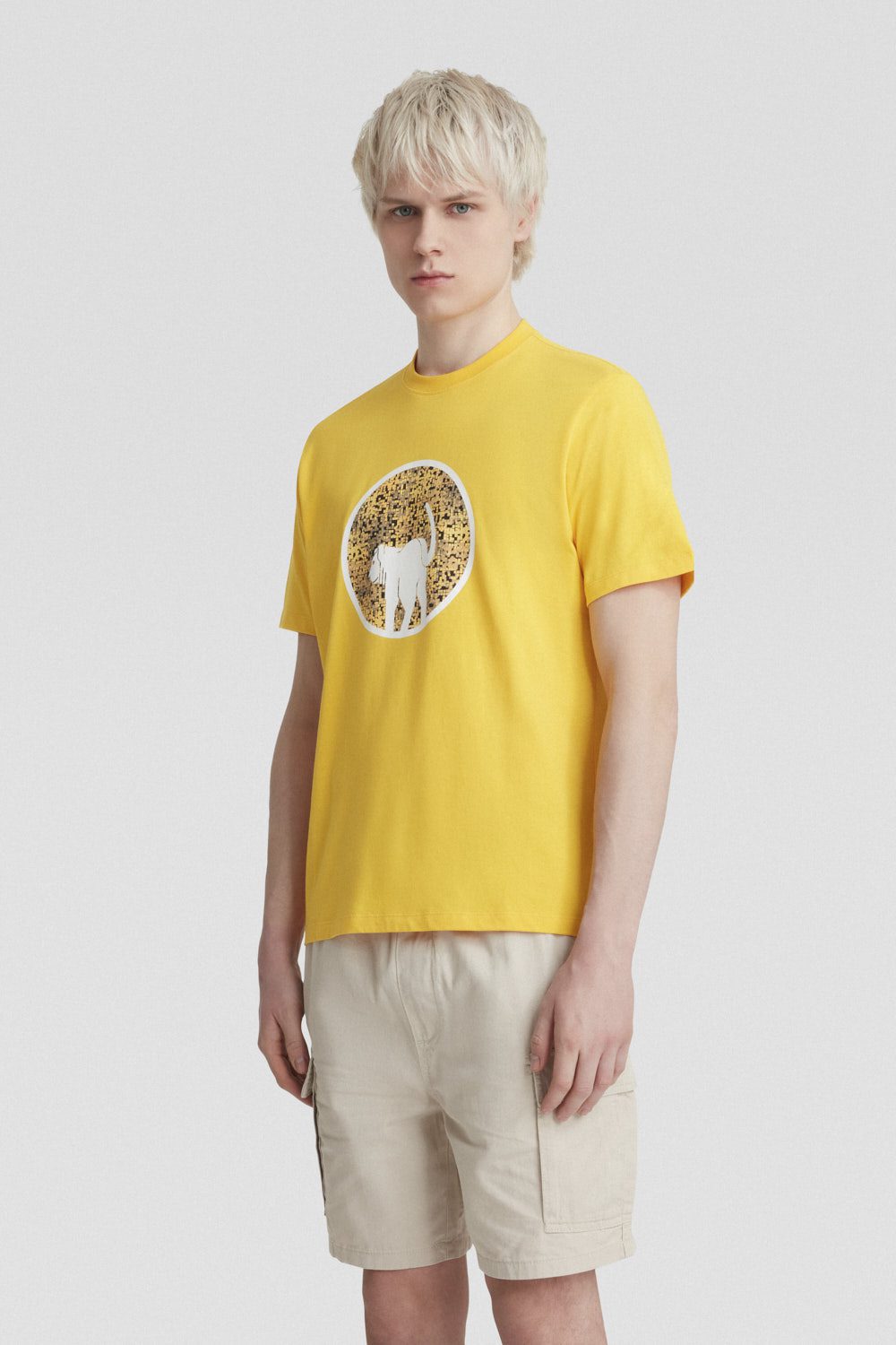 ciesse-outdoor-t-shirt-e-polo-t-shirt-baumwolle-gelb-mit-print image 2