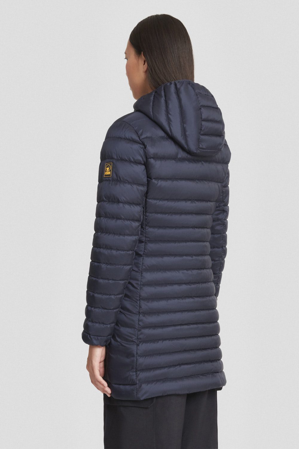 ciesse-outdoor-daunenmantel-lang-blau-gesteppt-damen image 4