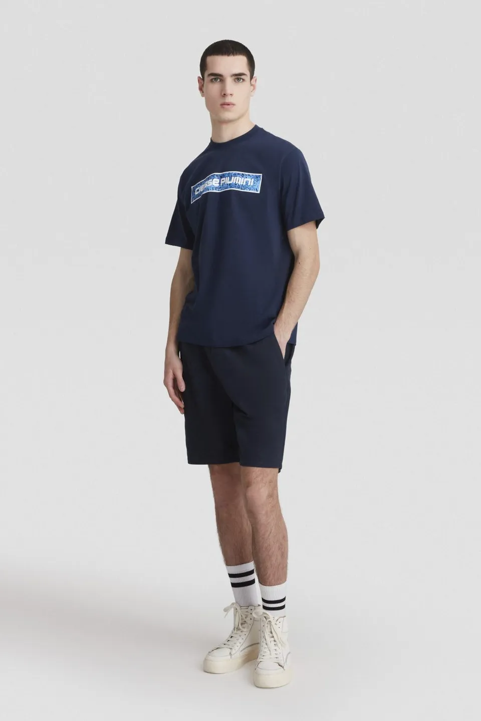ciesse-t-shirt-herren-blau-baumwolle-mit-print image 1