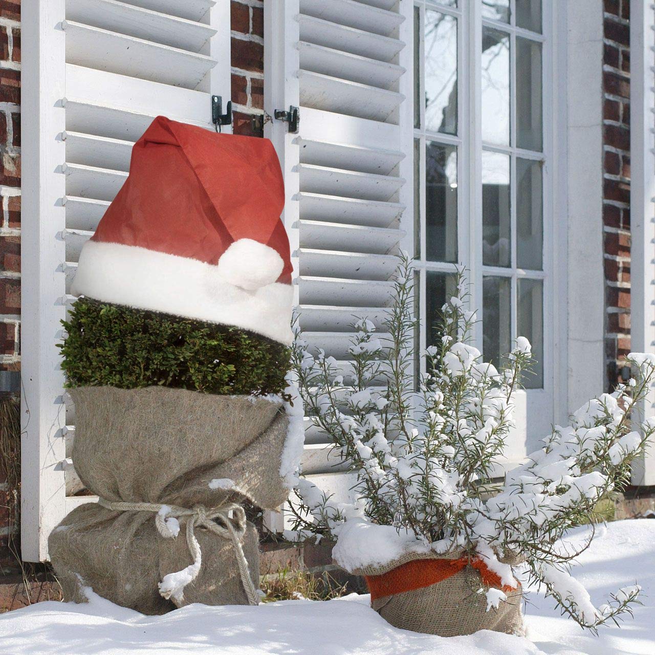 afp-winter-vlieshaube-rot-pflanzen-weihnachtsm-tze-vliesm-tze-36-cm image 3