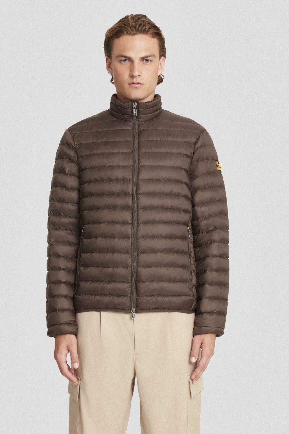 ciesse-outdoor-daunenjacke-braun-leicht-ohne-kapuze-800fp image 1