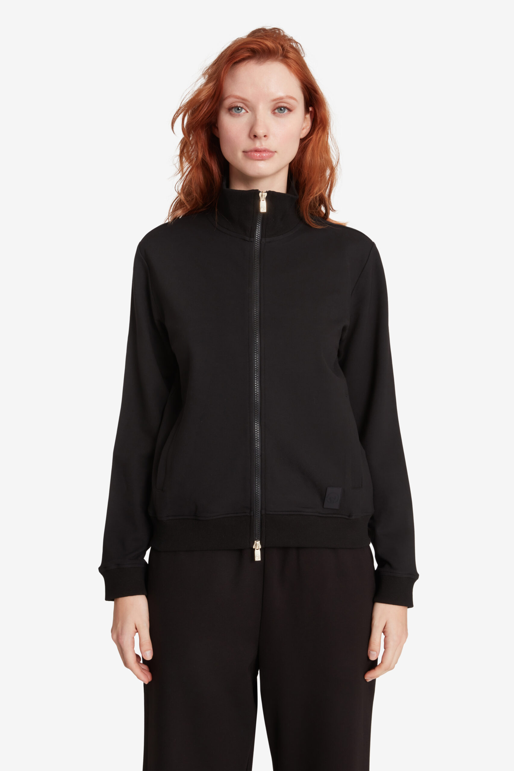 ciesse-outdoor-kabru-damen-sweatshirt-schwarz-stehkragen image 2