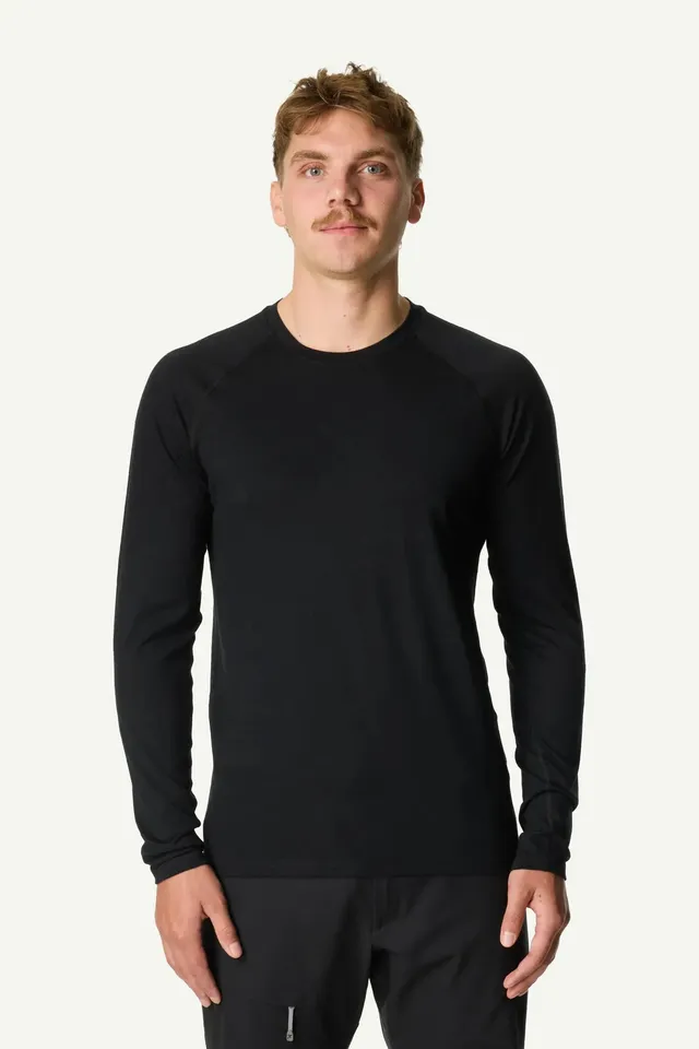 houdini-puremerino-crew-langarmshirt-true-black-merino image 1
