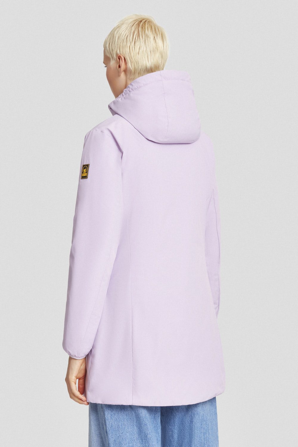 ciesse-winterjacke-lila-lang-mit-kapuze-dwr-gef-ttert image 4