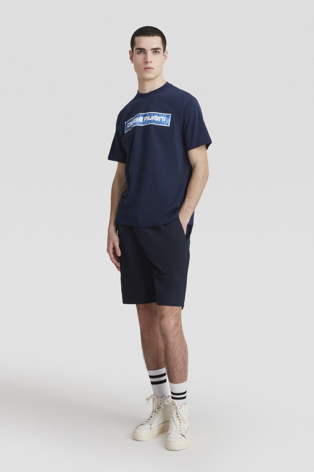ciesse-t-shirt-herren-blau-baumwolle-mit-print image 1