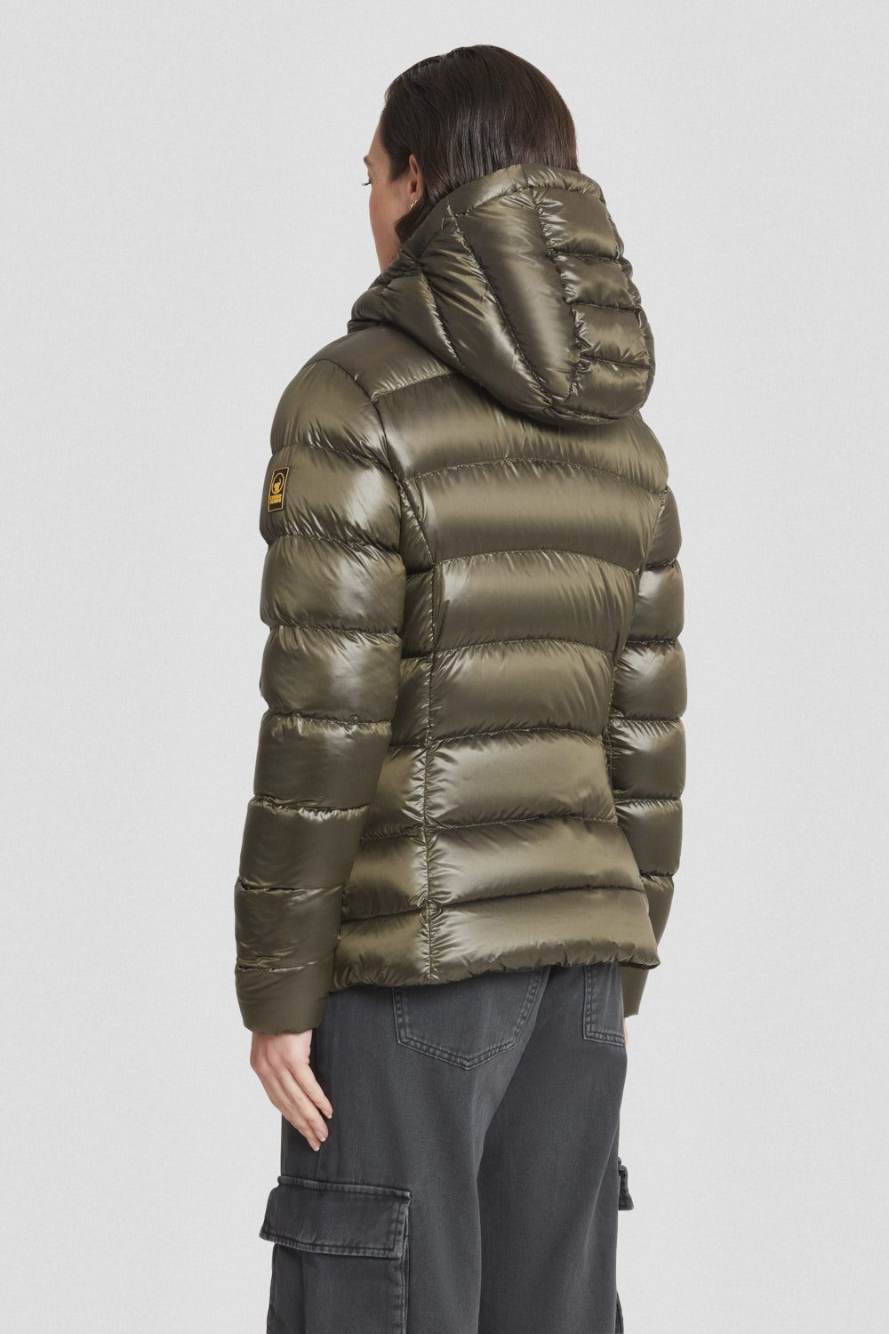 ciesse-outdoor-piumini-daunenjacke-gr-n-mit-kapuze-800-fill image 4