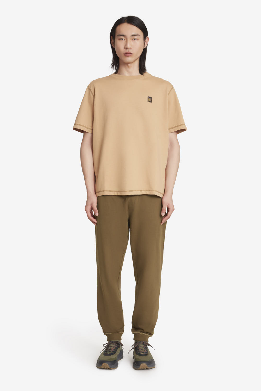 ciesse-outdoor-crincy-herren-t-shirt-beige-oversize-baumwolle image 1
