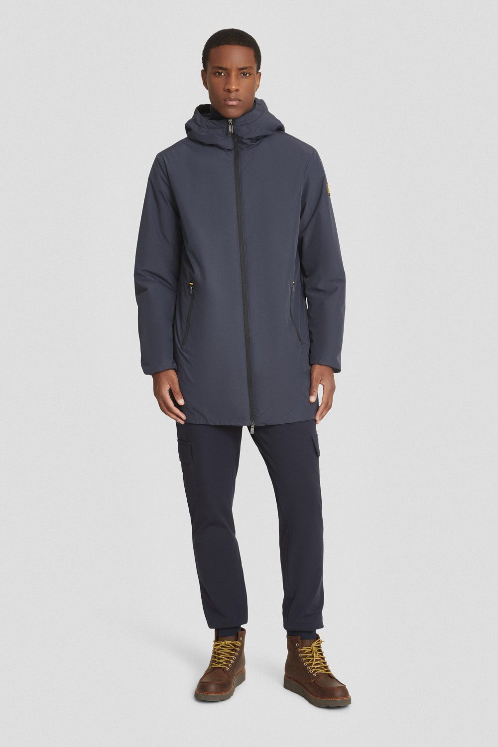 ciesse-outdoor-winterjacke-lang-blau-kapuze-dwr image 1