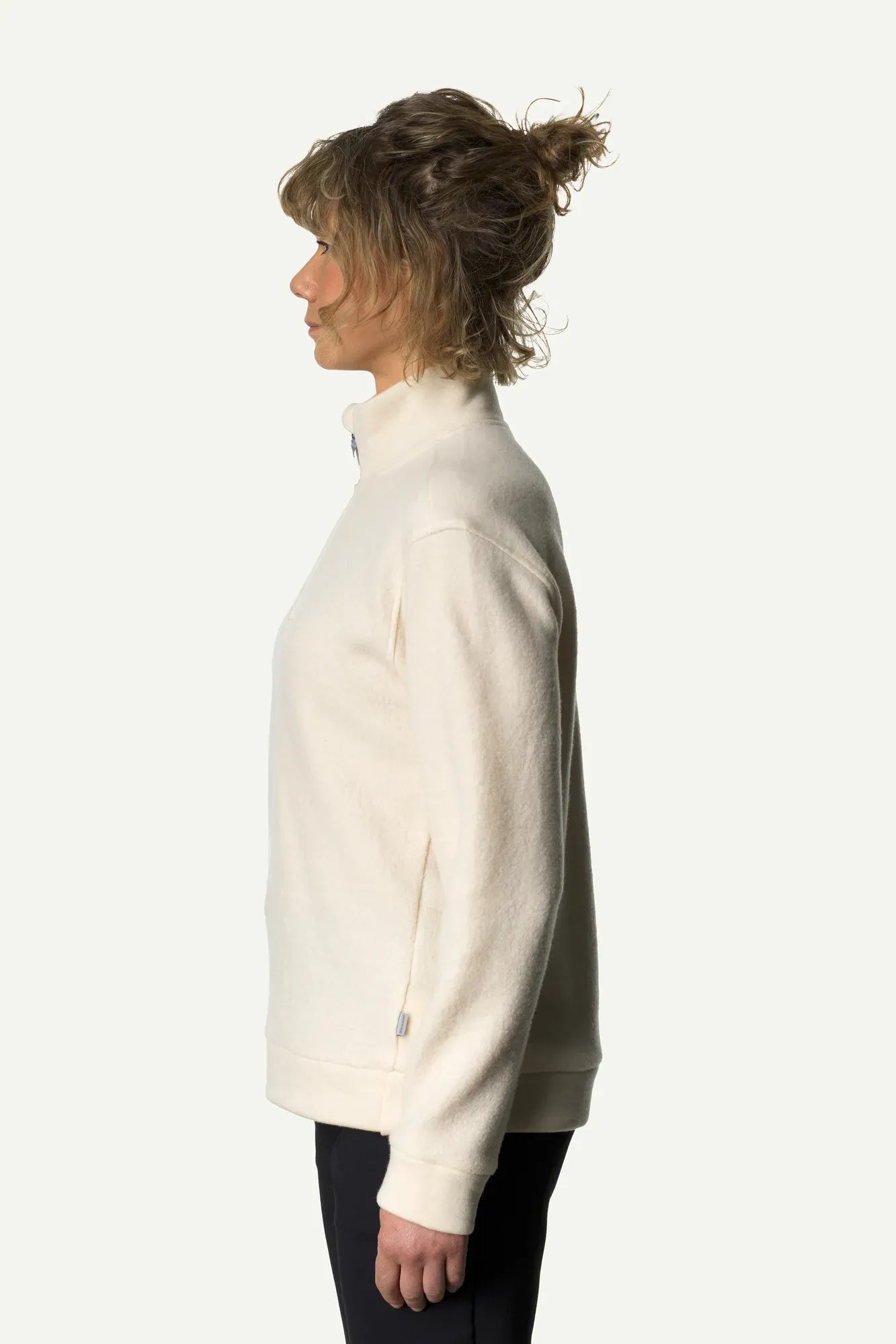 houdini-alto-w-s-half-zip-fleece-damen-sugar-snow-merino-tencel image 4