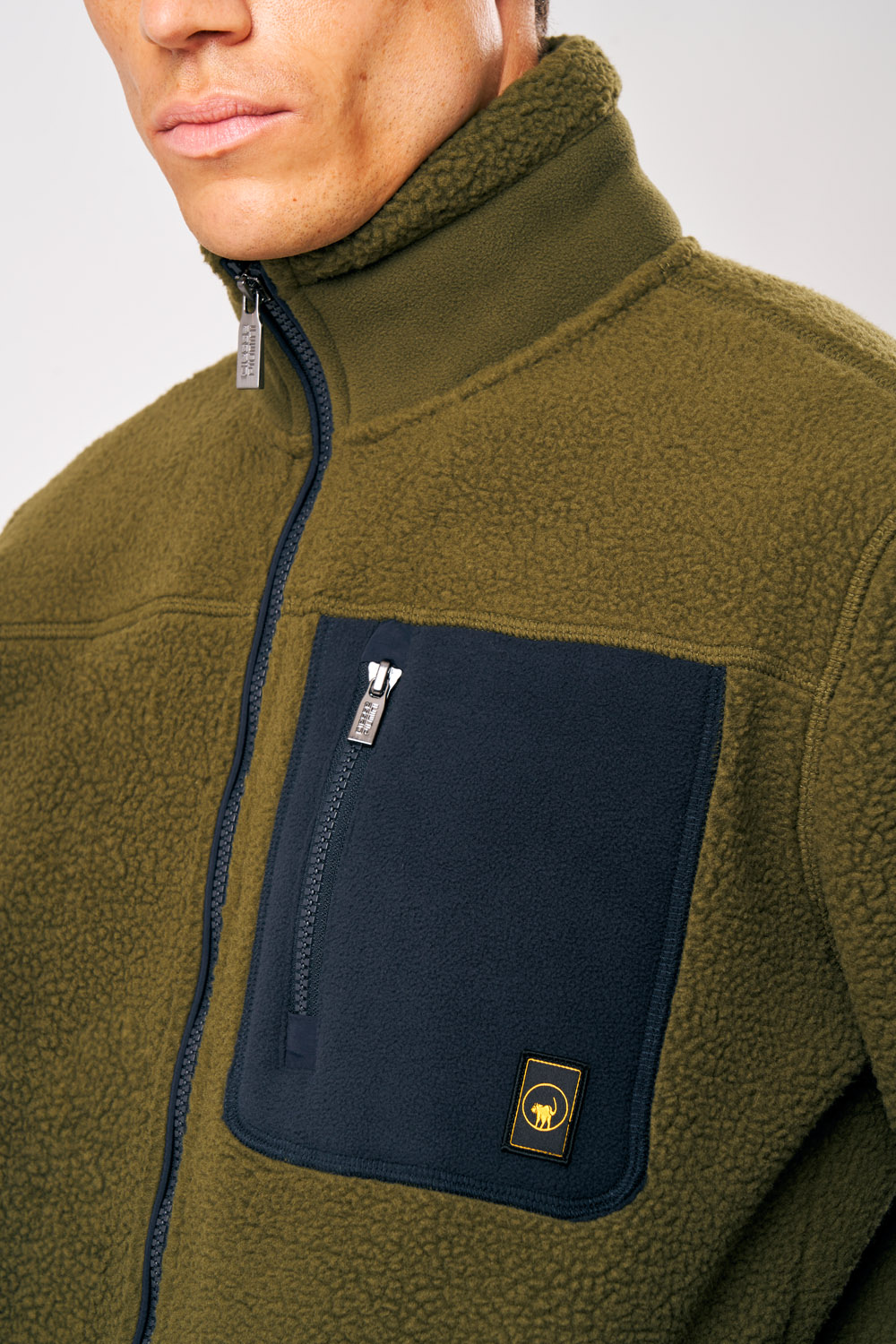 ciesse-outdoor-lionel-teddyjacke-herren-gr-n-full-zip image 4