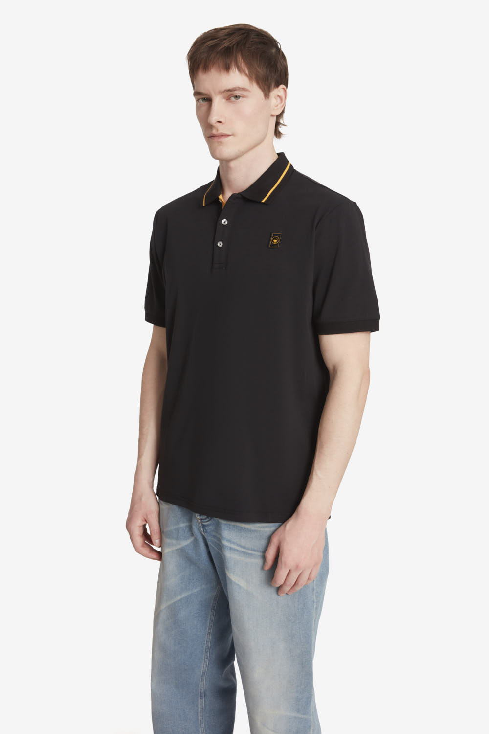 ciesse-saxon-4-0-polo-schwarz-herren-baumwolle image 2