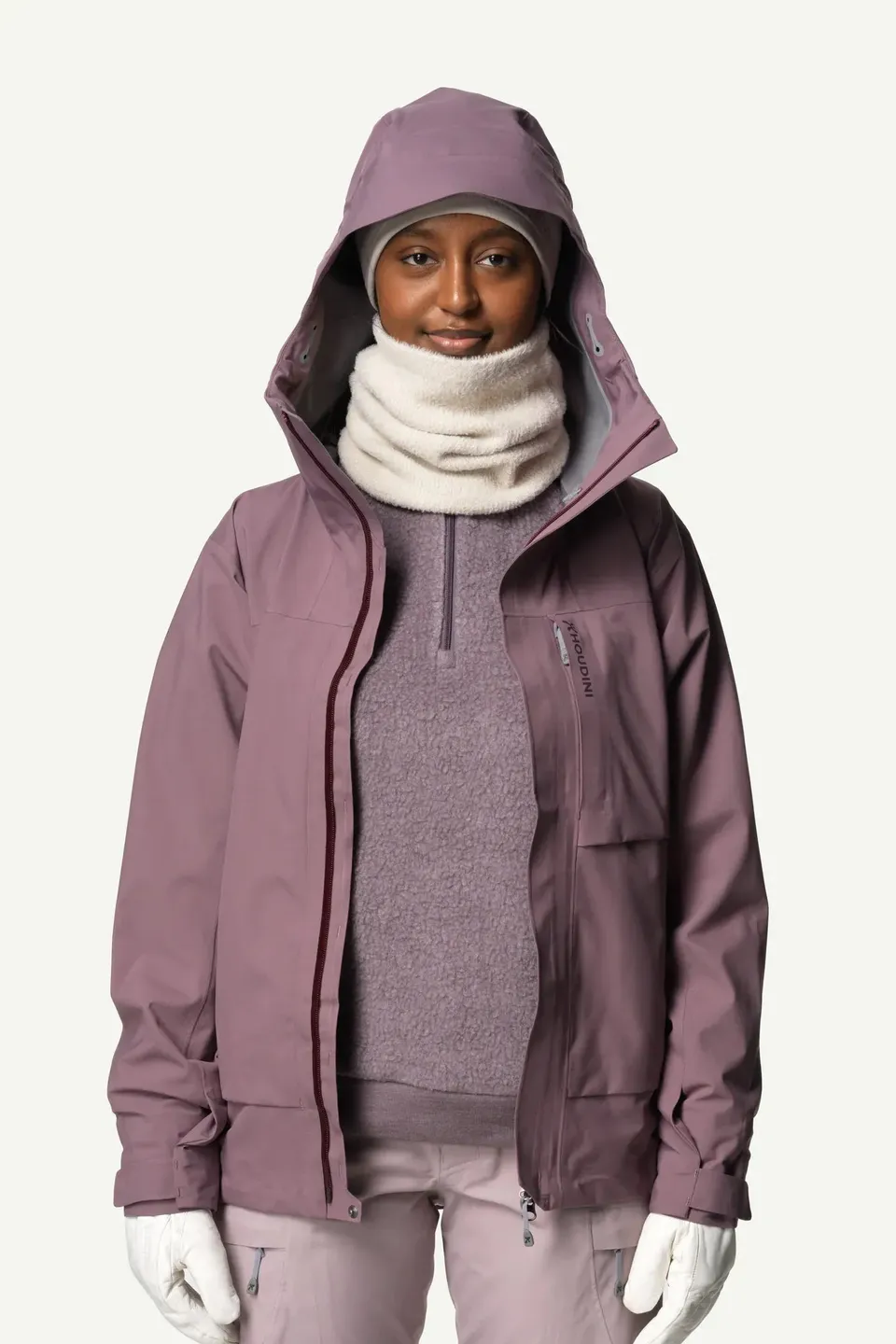 houdini-lykan-neck-gaiter-schlauchschal-foggy-mountain-isolierend image 1