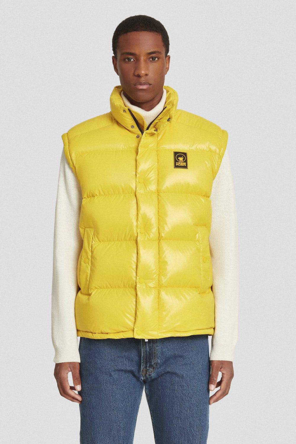 ciesse-outdoor-piumini-daunenjacke-gelb-kapuze-abnehmbar image 5