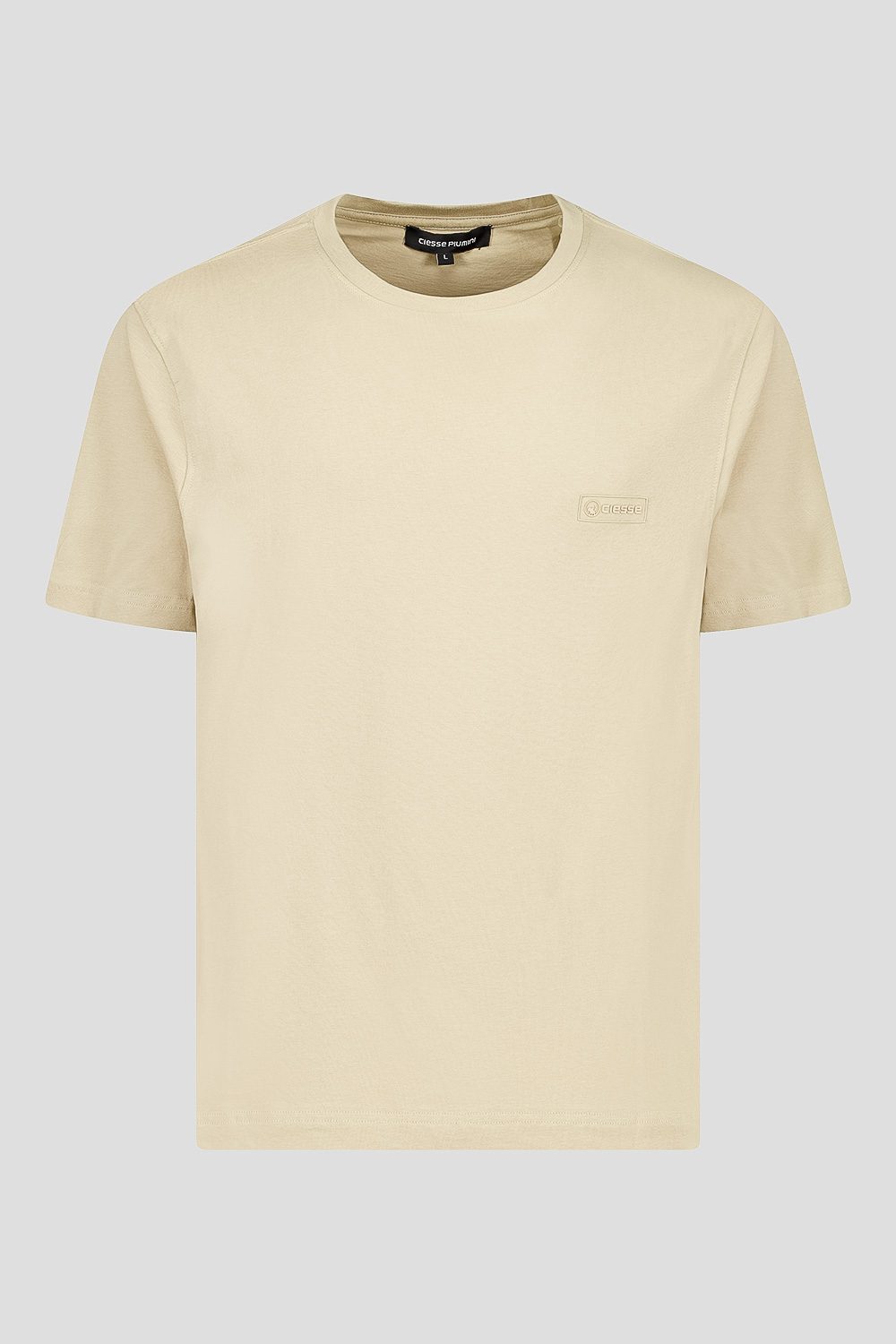 ciesse-outdoor-t-shirt-beige-baumwolle-rundhals image 3