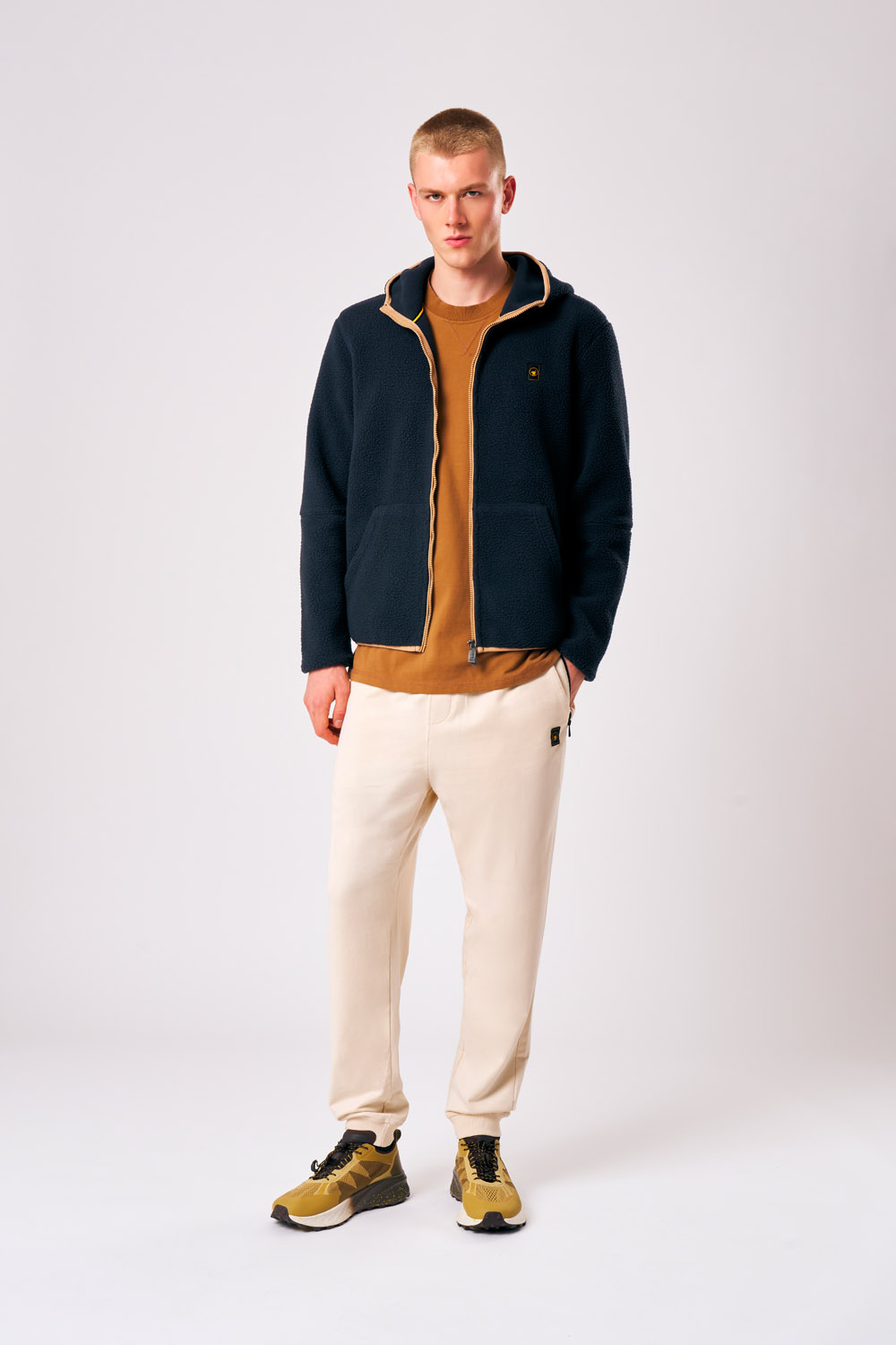 ciesse-rodrigo-teddyjacke-blau-herren-mit-kapuze image 2