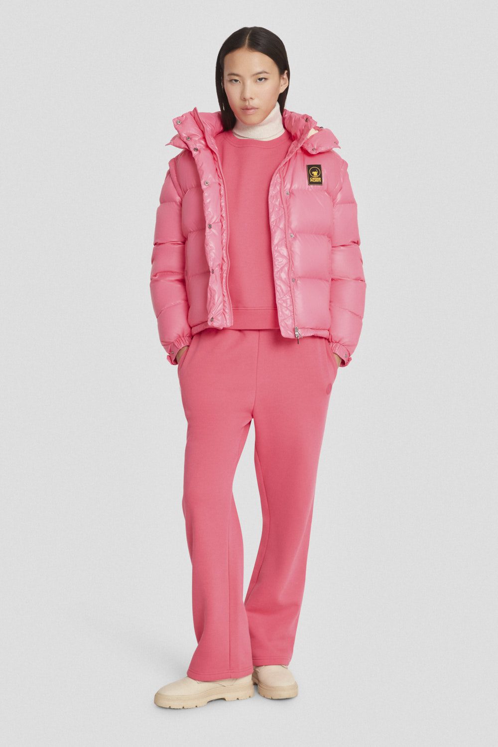 ciesse-outdoor-daunenjacke-fuchsia-kapuze-2in1-abnehmbar image 1