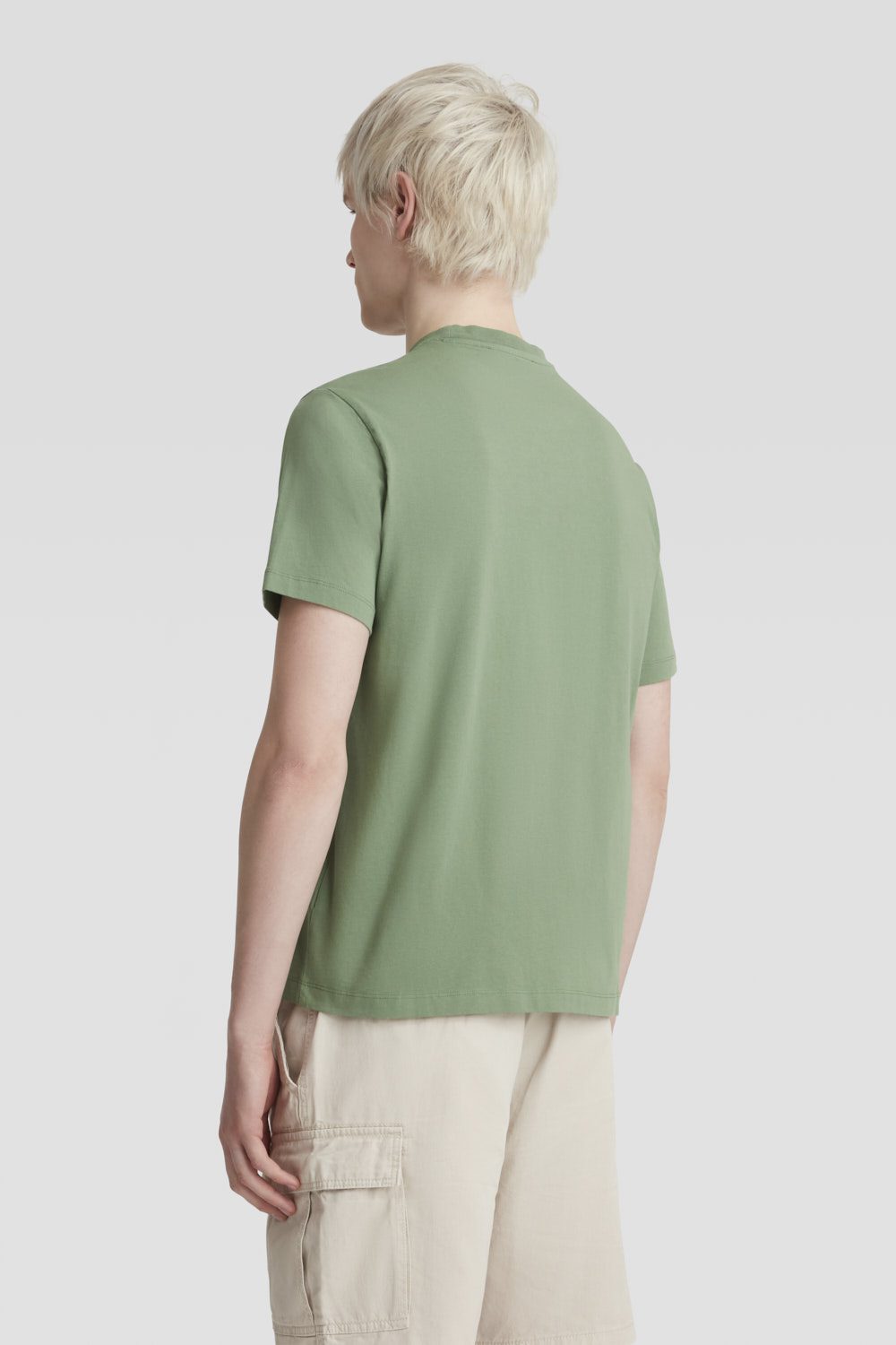 ciesse-t-shirt-basic-t-shirt-gr-n-rundhals-100-baumwolle image 4