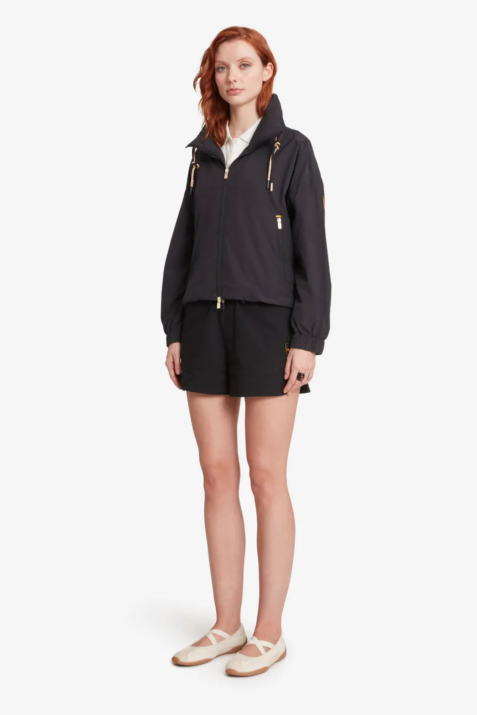 ciesse-lana-kurze-jacke-schwarz-damen-kapuze image 1