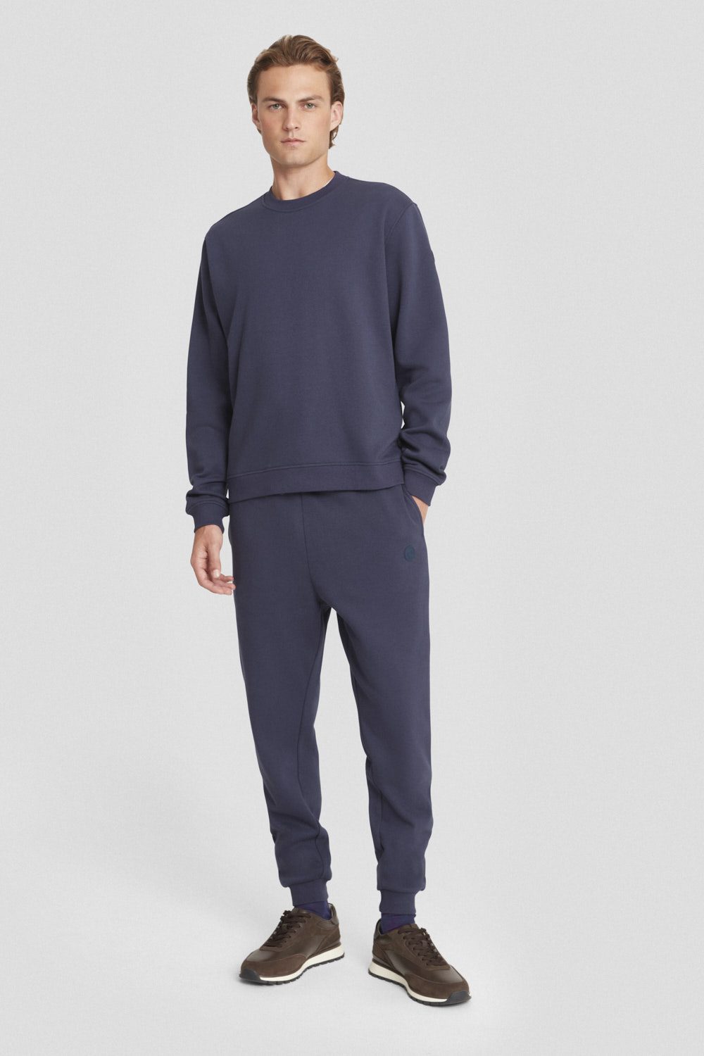 ciesse-felpe-sweatshirt-rundhals-blau-baumwolle image 2