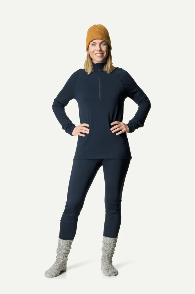 houdini-desoli-thermal-half-zip-damen-midlayer-true-black image 1