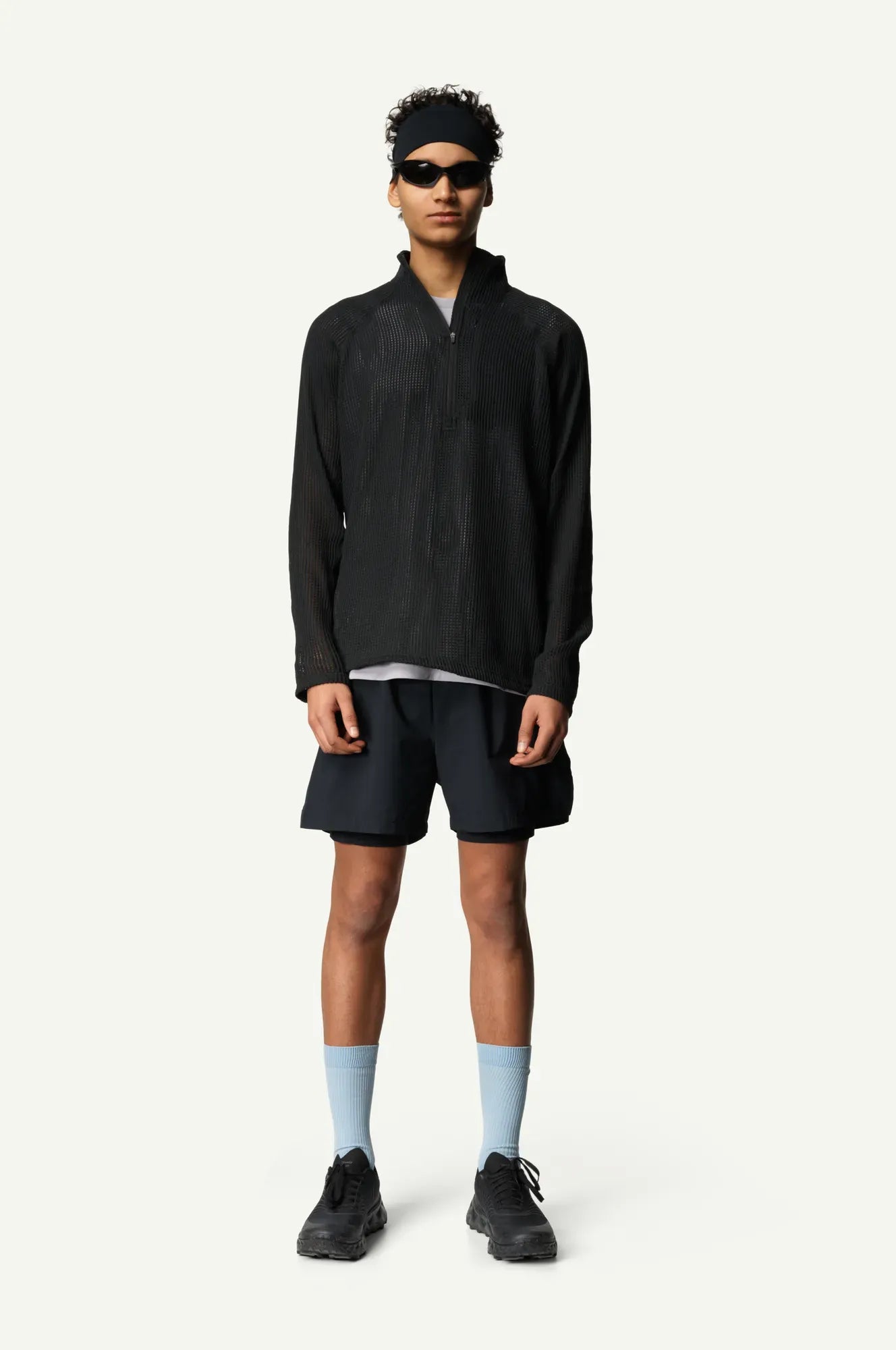houdini-pace-flow-half-zip-herren-true-black-atmungsaktiv image 1