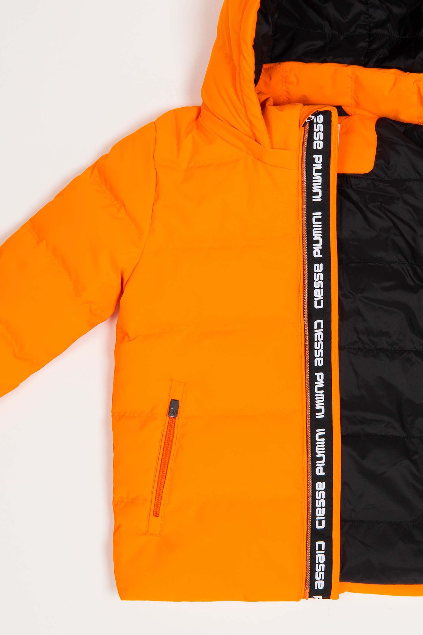 ciesse-piumini-cooper-boy-daunenjacke-orange-mit-kapuze image 2