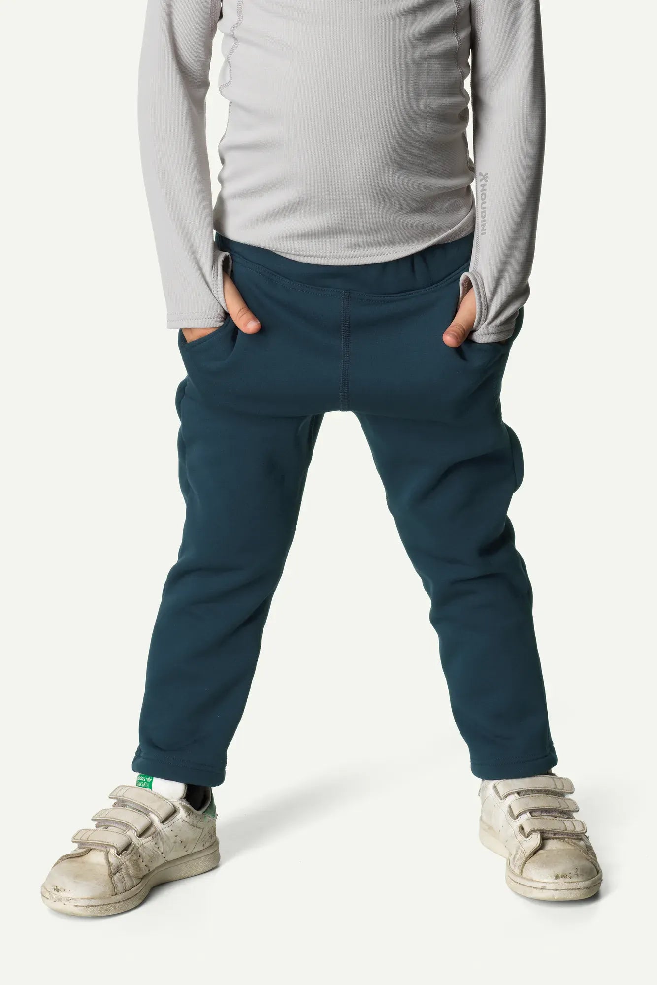 houdini-pow-pants-fleecehose-kinder-blue-illusion-warm-elastisch image 2