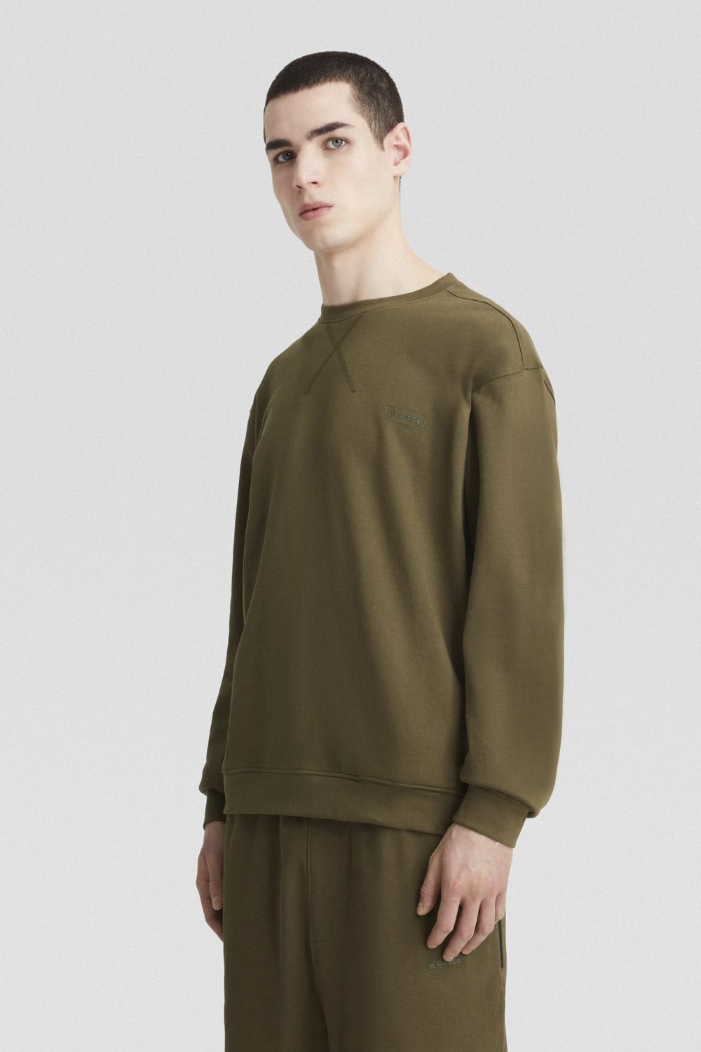 ciesse-outdoor-sweatshirt-rundhals-gr-n-baumwolle image 2