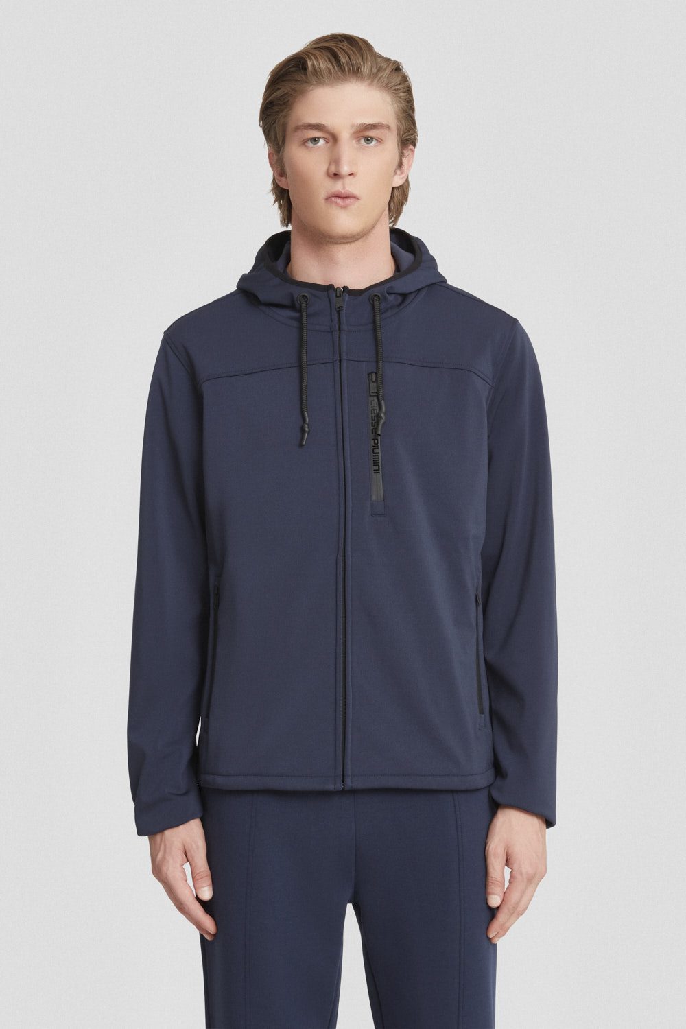 ciesse-outdoor-felpa-kapuzenjacke-herren-blau-polyester-zip image 1