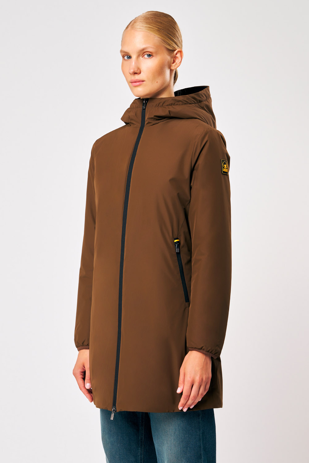 ciesse-outdoor-matilda-damenjacke-lang-braun-moka image 3