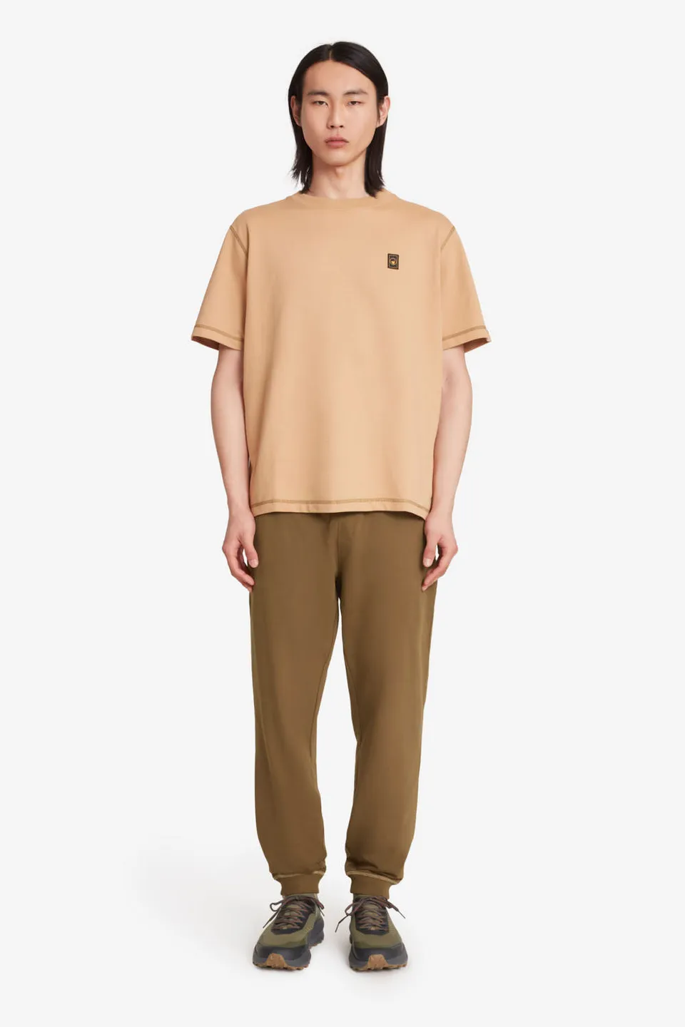 ciesse-outdoor-crincy-herren-t-shirt-beige-oversize-baumwolle image 1