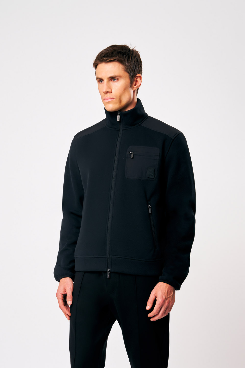ciesse-outdoor-ziad-sweatjacke-herren-schwarz-full-zip image 1
