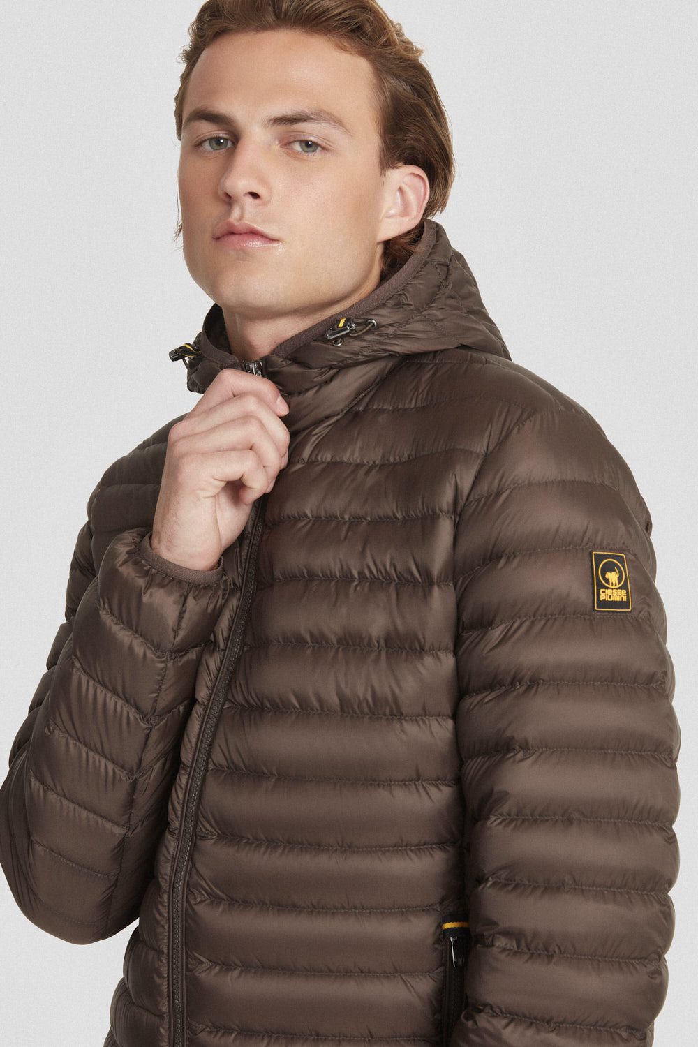 ciesse-outdoor-piumini-daunenjacke-braun-leicht-mit-kapuze image 2