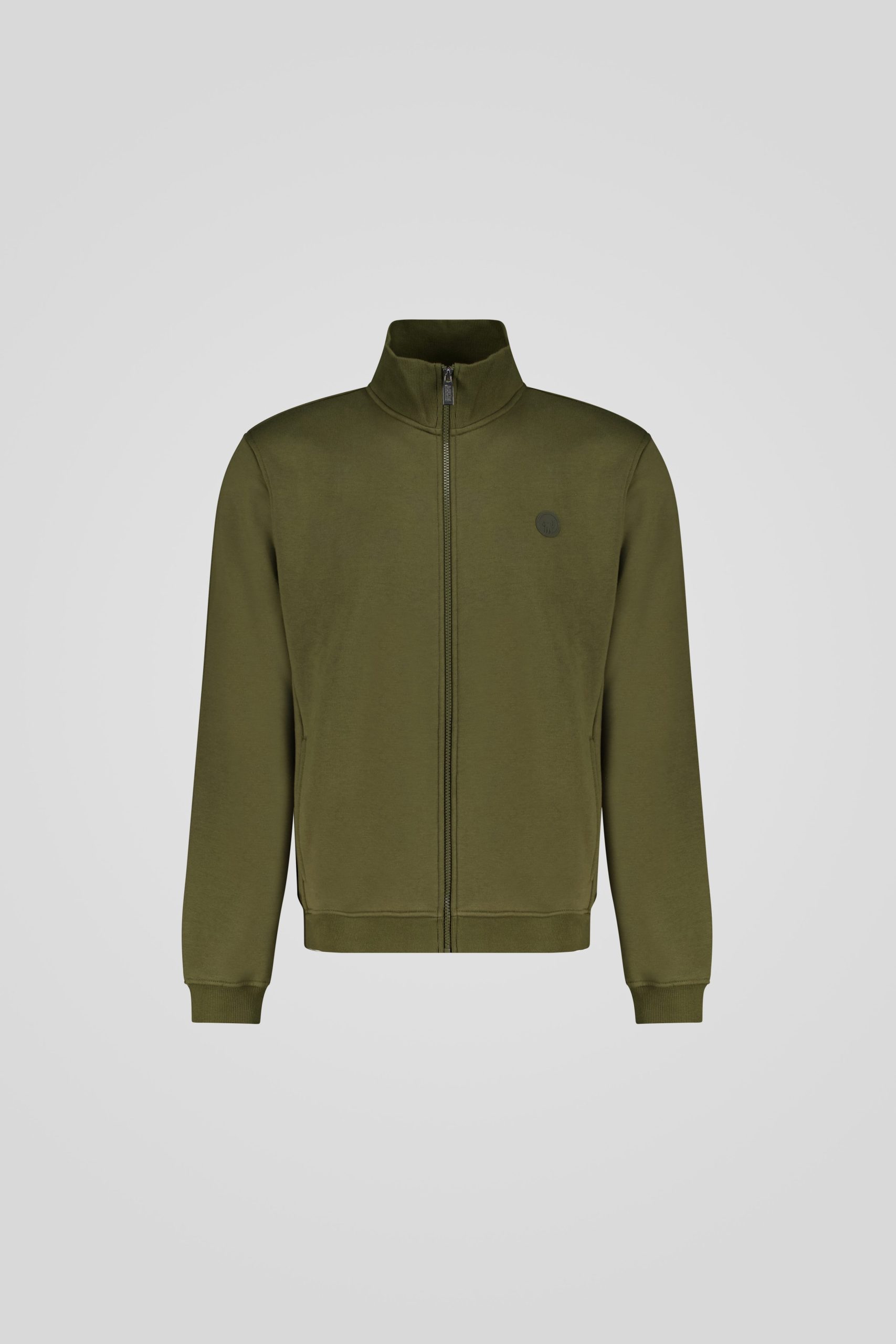 ciesse-sweatjacke-oliv-baumwolle-mit-zip-military image 5
