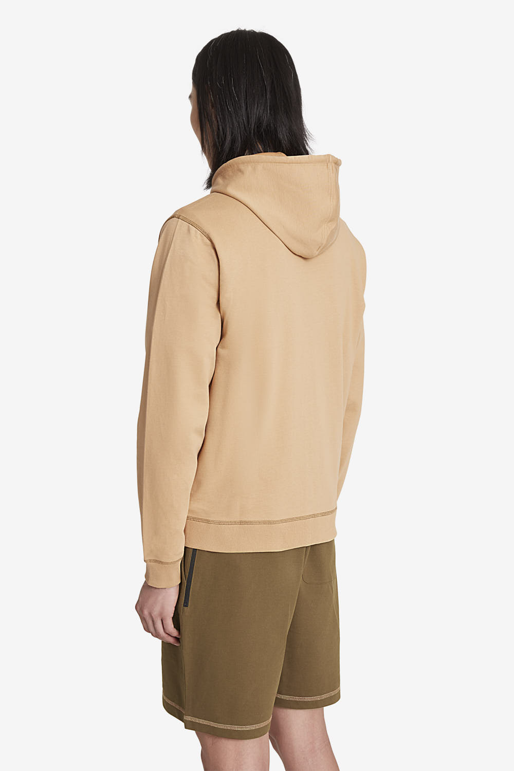 ciesse-outdoor-kurt-kapuzen-hoodie-herren-beige-baumwolle-zip image 4
