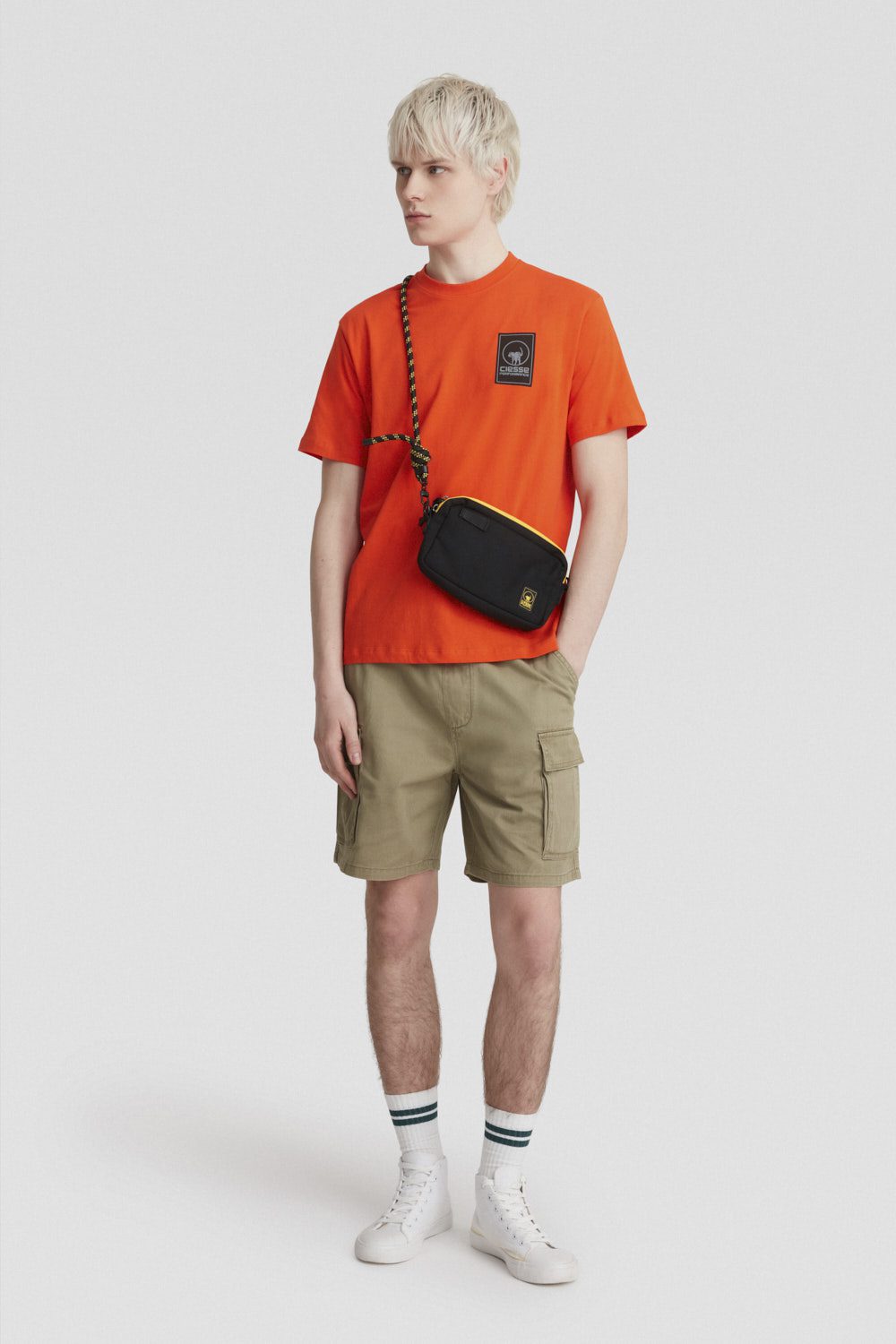 ciesse-outdoor-t-shirt-orange-baumwolle-rundhals image 1