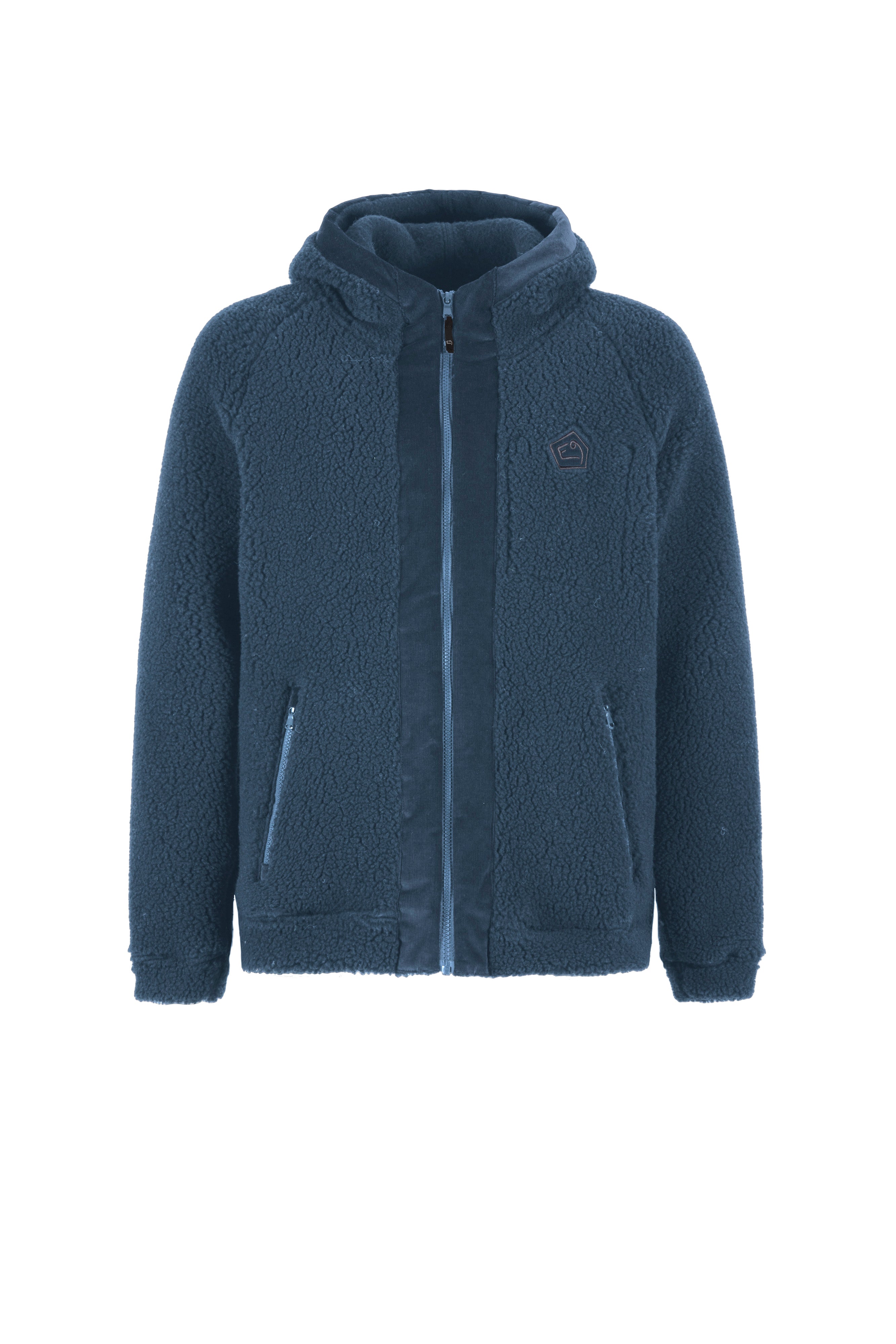 e9-siavio-fleecejacke-black-gr-e-m-mit-kapuze-wolle image 7
