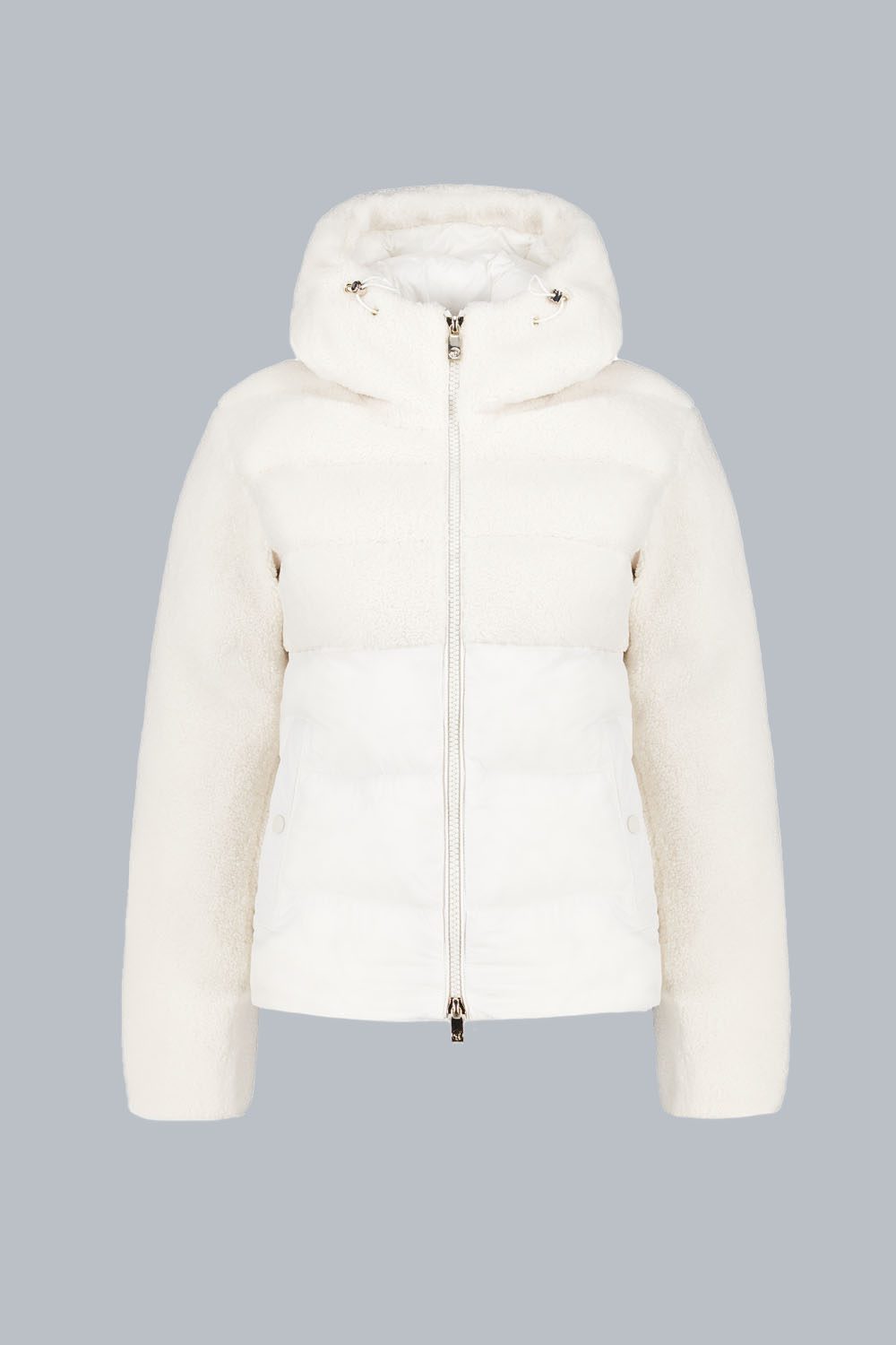 ciesse-piumini-bonilla-hybridjacke-teddy-wei-kapuze image 1