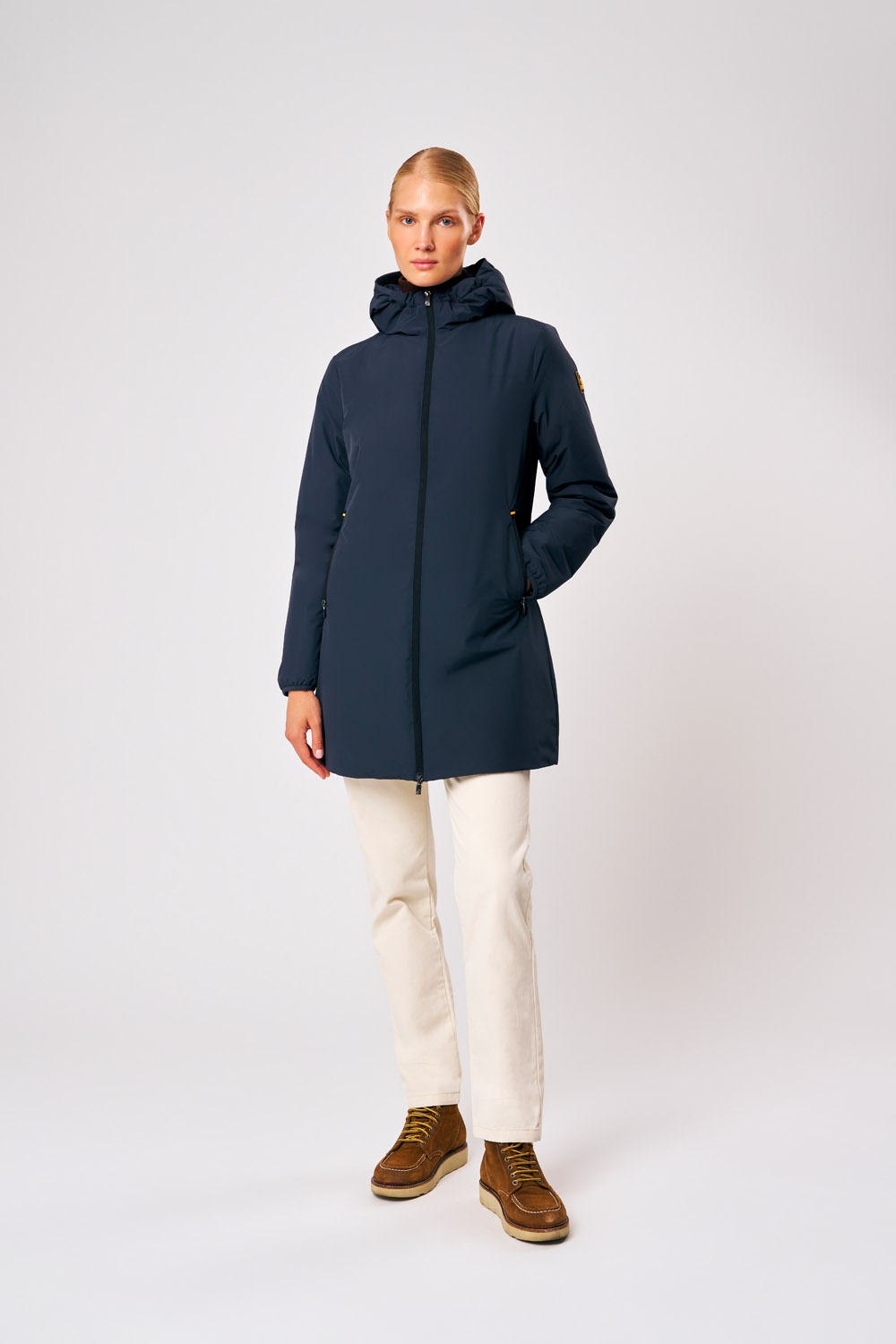 ciesse-outdoor-matilda-jacke-damen-blau-lang-kapuze image 1