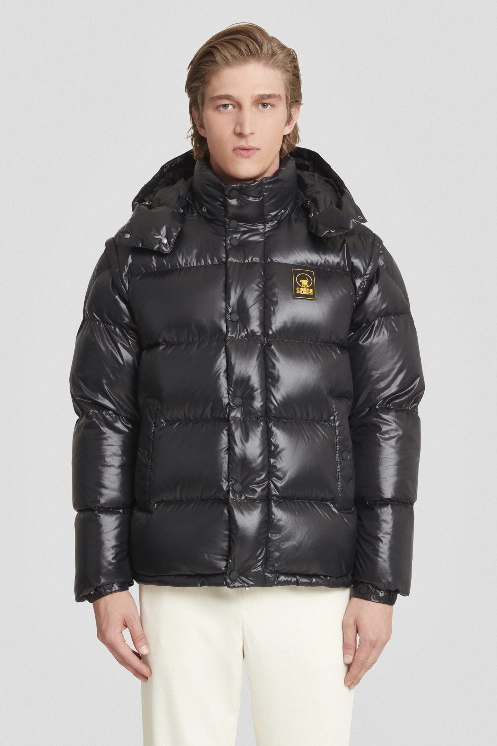 ciesse-outdoor-daunenjacke-schwarz-kapuze-abnehmbar image 2