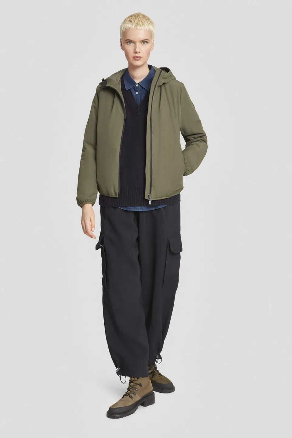 ciesse-outdoor-giacche-invernali-winterjacke-gr-n-kapuze-dwr image 1