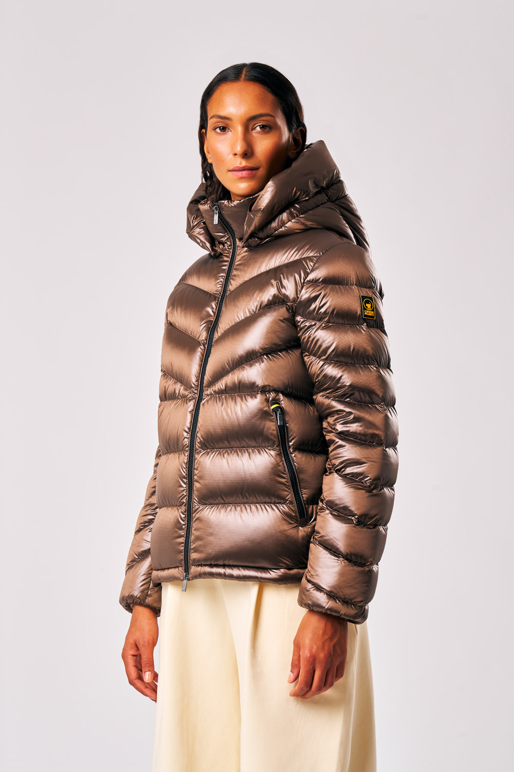ciesse-outdoor-heidi-daunenjacke-braun-damen-kapuze image 1