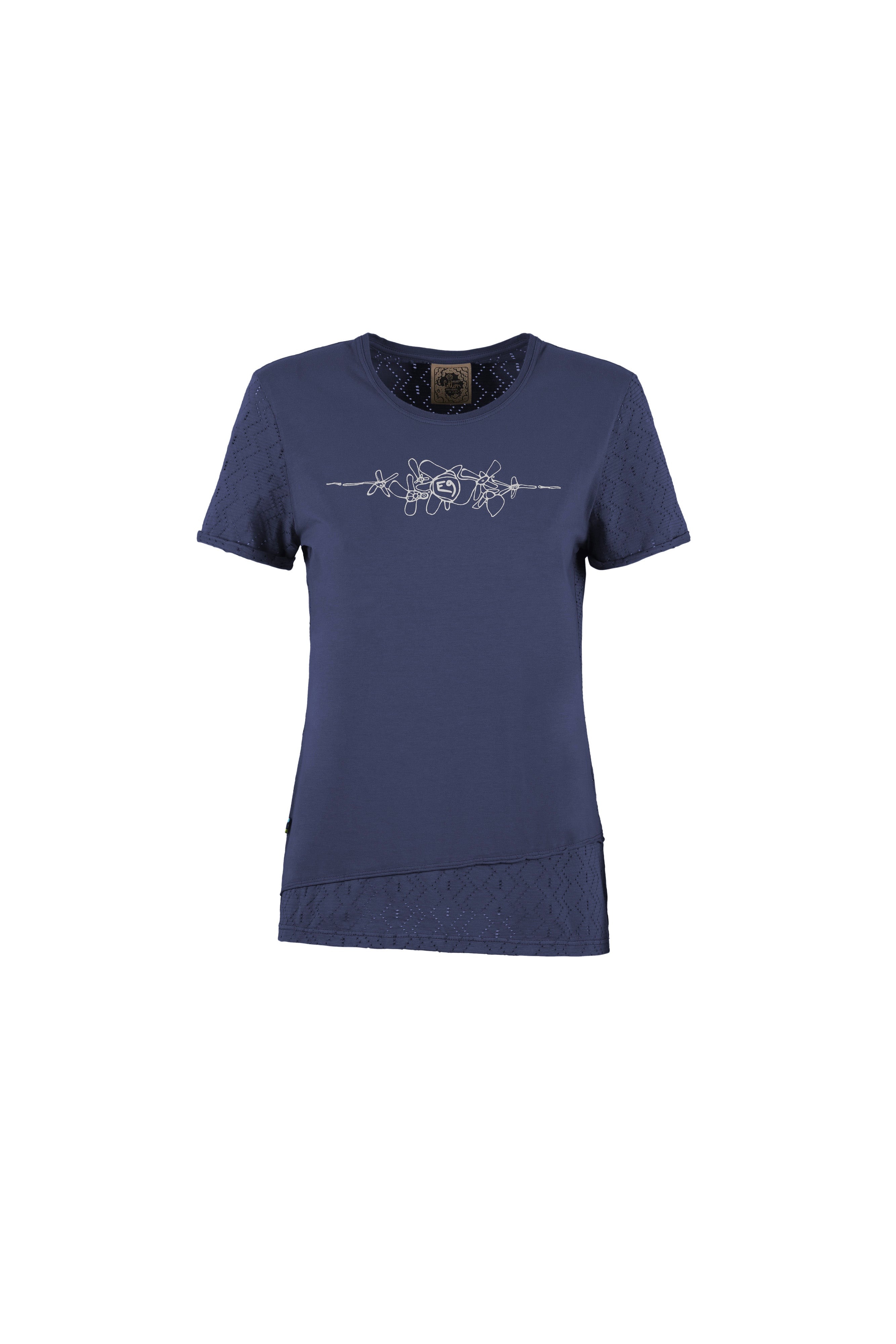 e9-bonny-t-shirt-bio-baumwolle-grape-slim-fit image 7