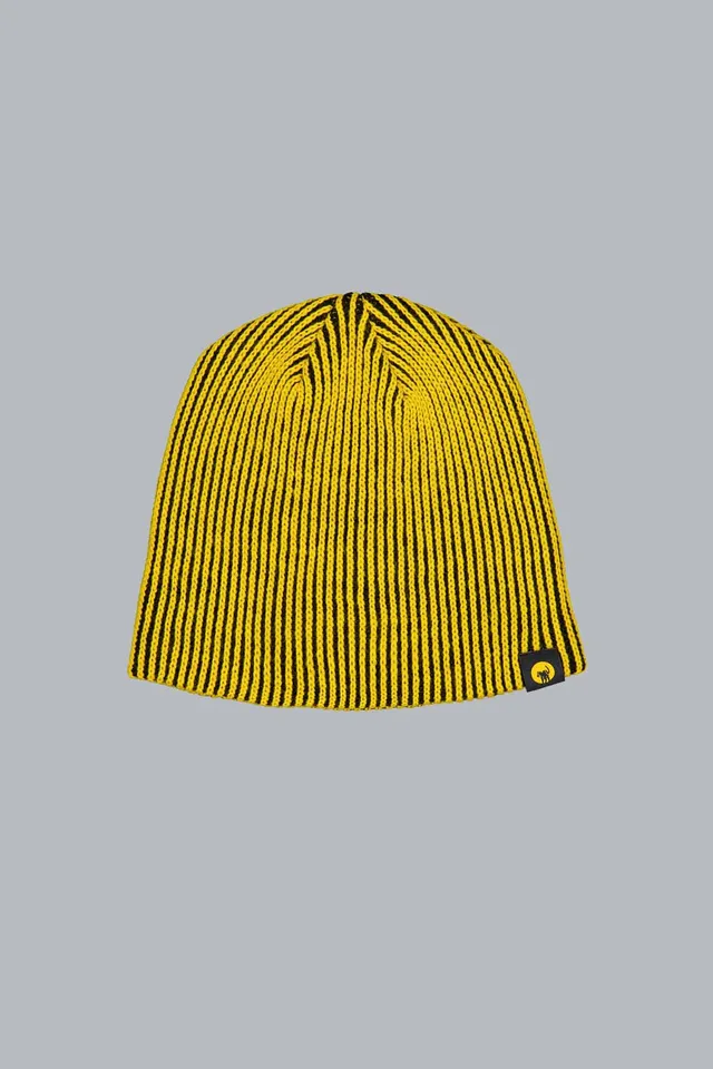 ciesse-outdoor-noir-strickm-tze-gelb-rippenstrick-unisex image 1