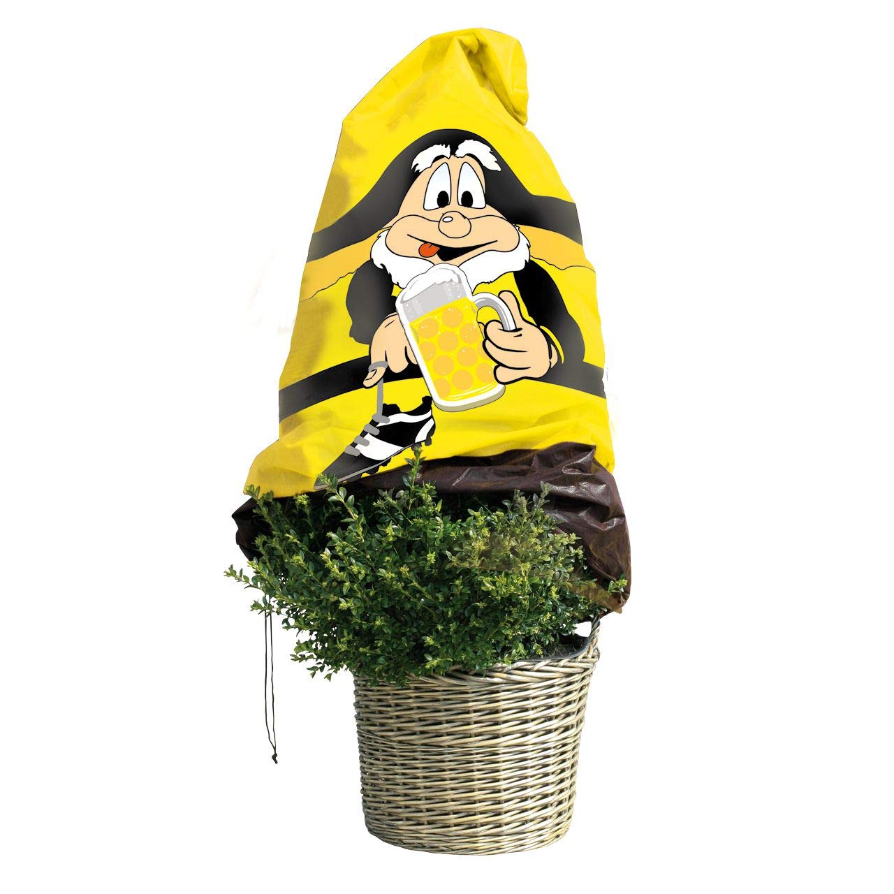afp-winter-vlieshaube-fan-gelb-schwarz-110x150-cm-50g image 1