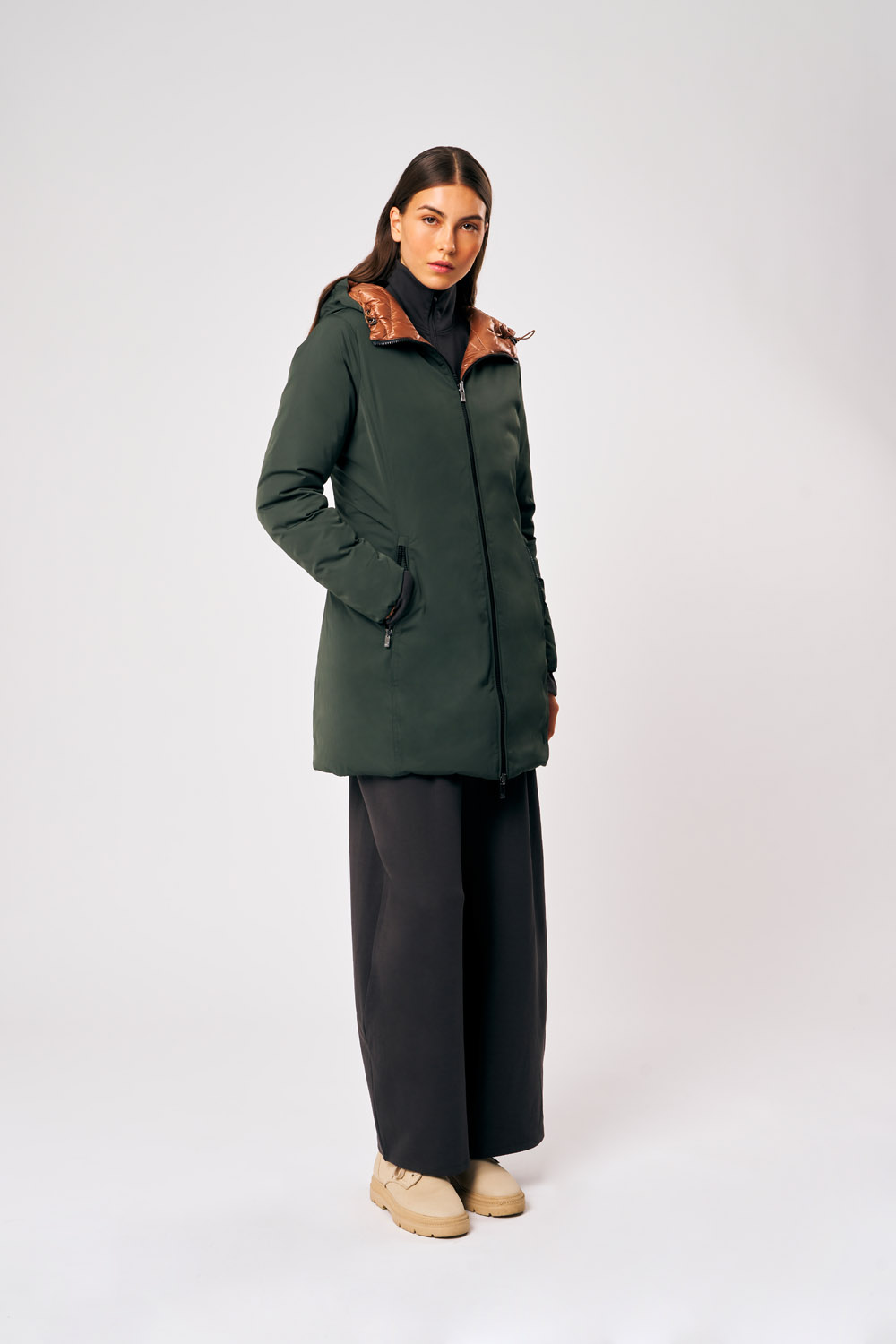 ciesse-outdoor-kalie-3-0-daunenjacke-damen-gr-n-reversibel image 1